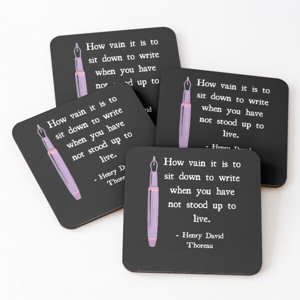 Item preview, Henry David Thoreau Writing Quote How Vain it is  designed and sold by DesignsofNote.