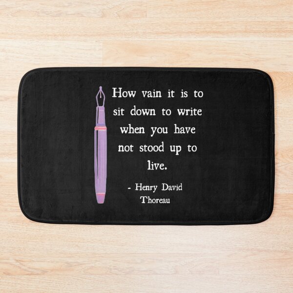 Item preview, Henry David Thoreau Writing Quote How Vain it is  designed and sold by DesignsofNote.
