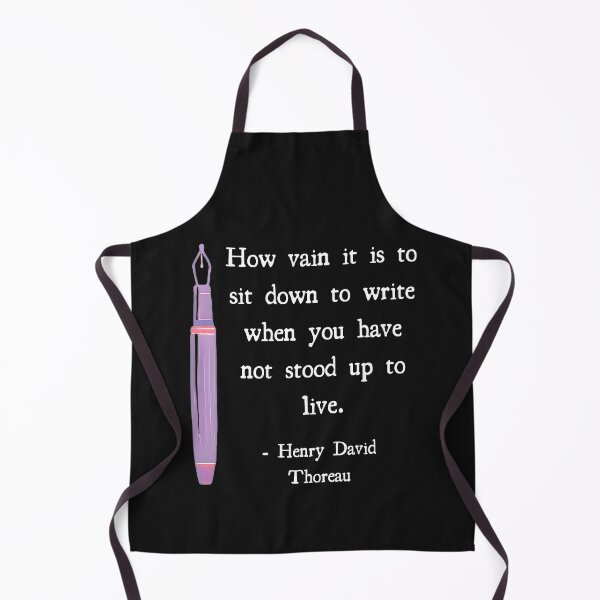 Item preview, Henry David Thoreau Writing Quote How Vain it is designed and sold by DesignsofNote.