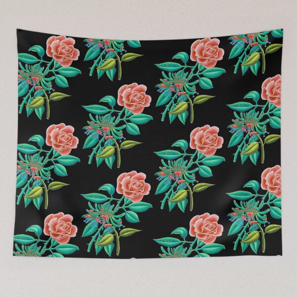 Item preview, Peachy Rose and Honeysuckle June Birth Month designed and sold by HeatherNafeArt.