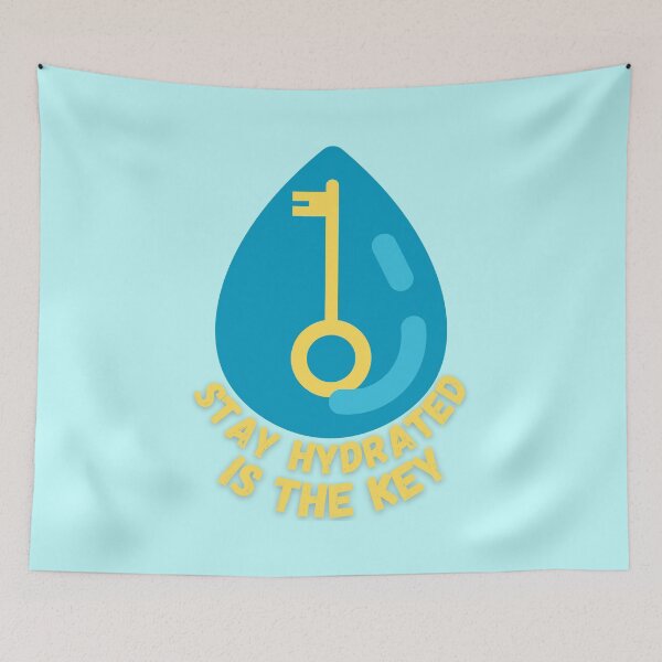 Item preview, stay hydrated is the key design designed and sold by Phiiilo.