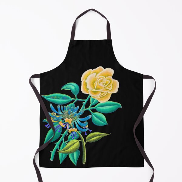 Item preview, Golden Sunshine Rose and Honeysuckle June Birth Month designed and sold by HeatherNafeArt.