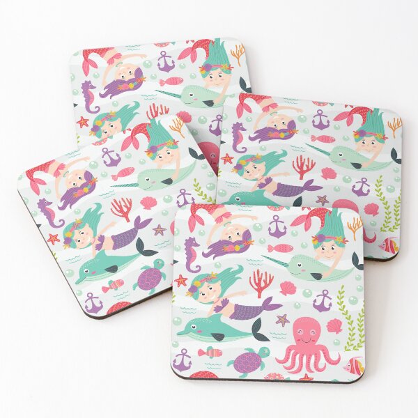 Item preview, Mermaid Swimming With Animal designed and sold by PatternTale.