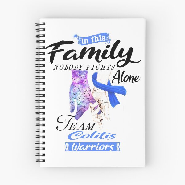 Aperçu de l'œuvre Dans cette famille, personne ne se bat seul Team Colitis Warrior créée et vendue par deputylove.