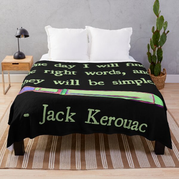 Item preview, Jack Kerouac Quote One day I will find the right words and they will be simple designed and sold by DesignsofNote.