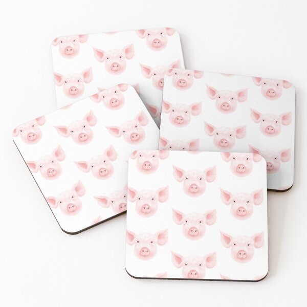 Item preview, Cute pink pig digital artwork  designed and sold by Thought2reality.