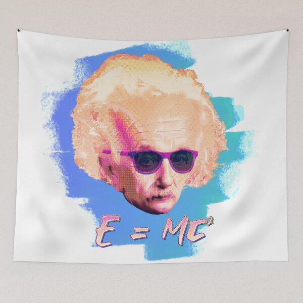 Item preview, Retro 80s aesthetic Einstein e=mc2 designed and sold by AlexSin.