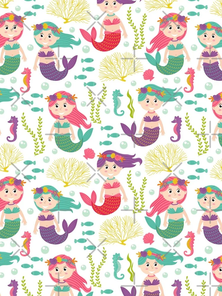 Thumbnail 5 of 5, iPhone Case, Cute Pattern Mermaid designed and sold by PatternTale.