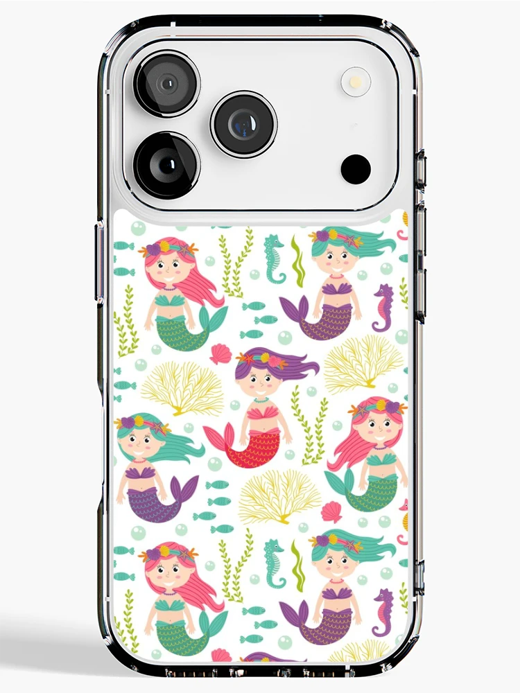 Thumbnail 1 of 5, iPhone Case, Cute Pattern Mermaid designed and sold by PatternTale.