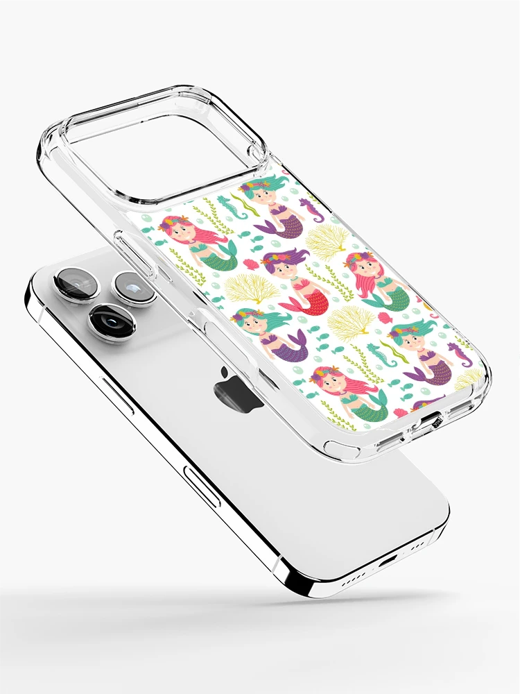 Thumbnail 2 of 5, iPhone Case, Cute Pattern Mermaid designed and sold by PatternTale.