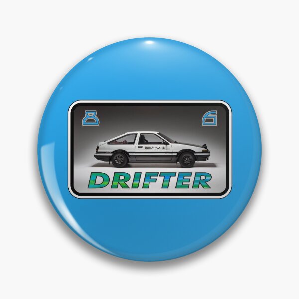 Item preview, Drifter! Green (on Blue) designed and sold by epinkb.