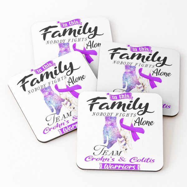 Item preview, In This Family No One Fights Alone Team Crohn's & Colitis Warrior designed and sold by deputylove.