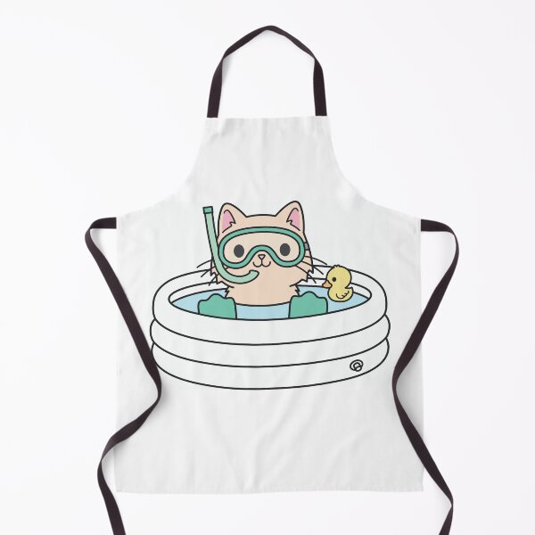 Item preview, Snorkeling Summer Kawaii Kitty designed and sold by WilmasIsland.
