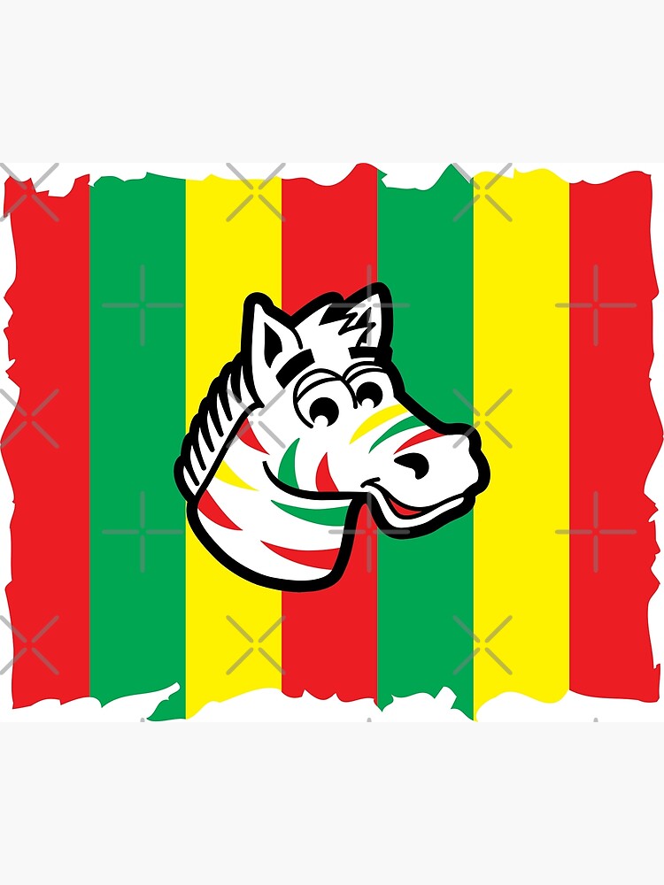 "Zebra head with fruit stripe gum" Poster by DigiMonsters Redbubble