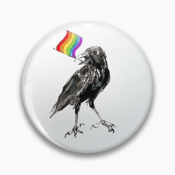 Item preview, Pride crow designed and sold by Rachel Collier-Wilson.
