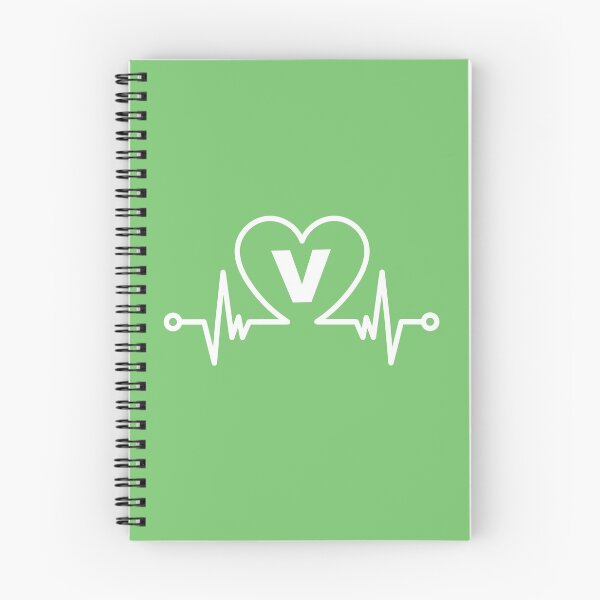 Aperçu de l'œuvre Monogramme Vegan Heartbeat V créée et vendue par jrobdesignz.