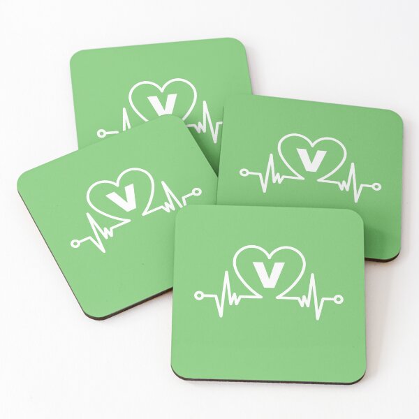 Item preview, Vegan Heartbeat V Monogram designed and sold by jrobdesignz.