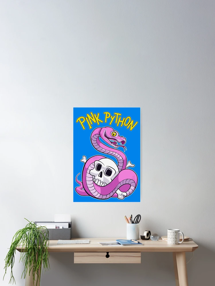 Thumbnail 2 of 3, Poster, Pink Python designed and sold by LaserDatsun.
