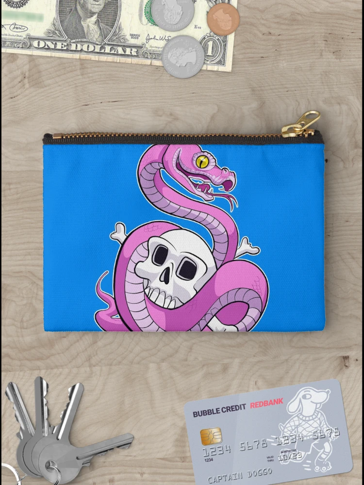 Thumbnail 3 of 4, Zipper Pouch, Pink Python designed and sold by LaserDatsun.