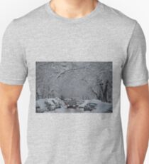 Montreal streest after a snowstorm Unisex T-Shirt