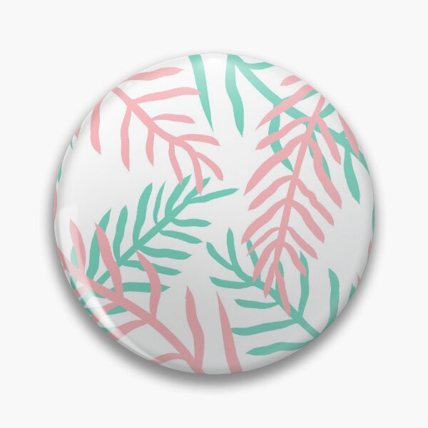 Item preview, Leaves in pink and mint green designed and sold by valdegilde.
