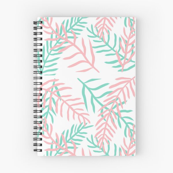 Item preview, Leaves in pink and mint green designed and sold by valdegilde.