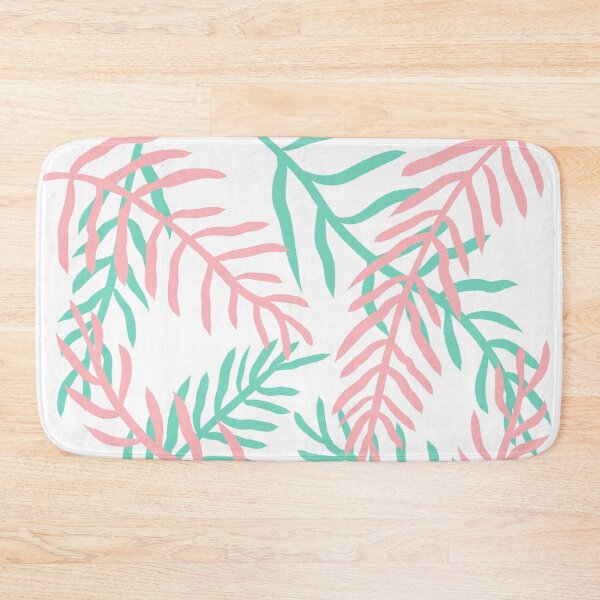 Item preview, Leaves in pink and mint green designed and sold by valdegilde.
