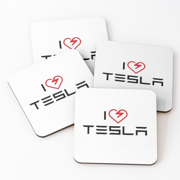 Item preview, I Love Tesla - Electric Red Heart designed and sold by WigOutlet.