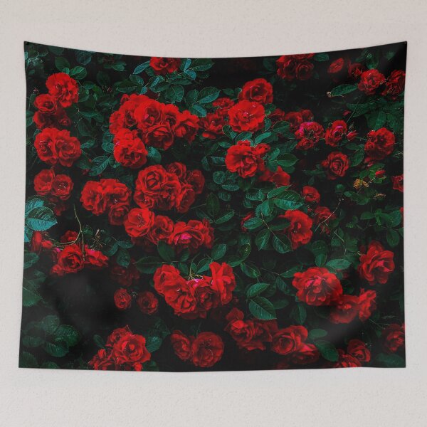 Item preview, Green bright Red Rose petals sticker designed and sold by JD369.