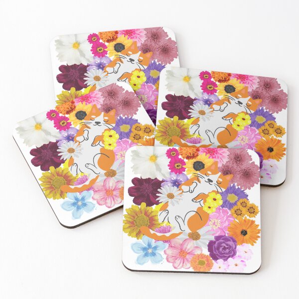 Item preview, Flower Kitty  designed and sold by PlumNearly.