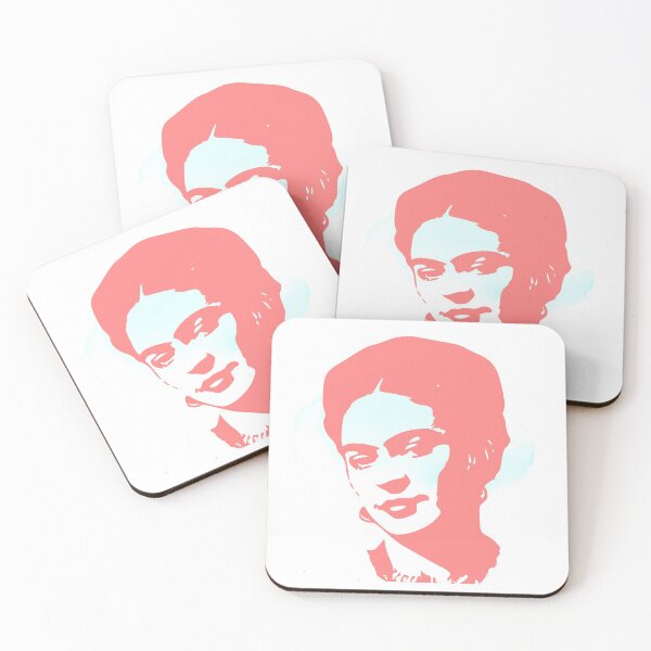 Item preview, Frida kahlo portrait feminist pink pop art designed and sold by MiloHarris.