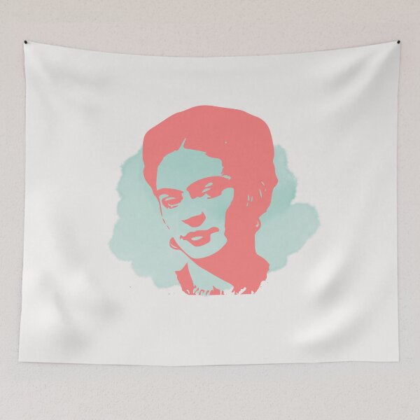 Item preview, Frida kahlo portrait feminist pink pop art designed and sold by MiloHarris.