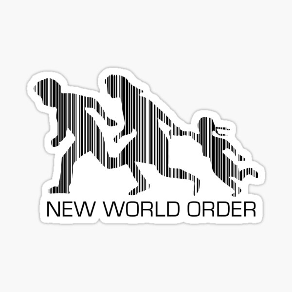 Item preview, New World Order T-Shirt Black Barcode designed and sold by ModernLogo.