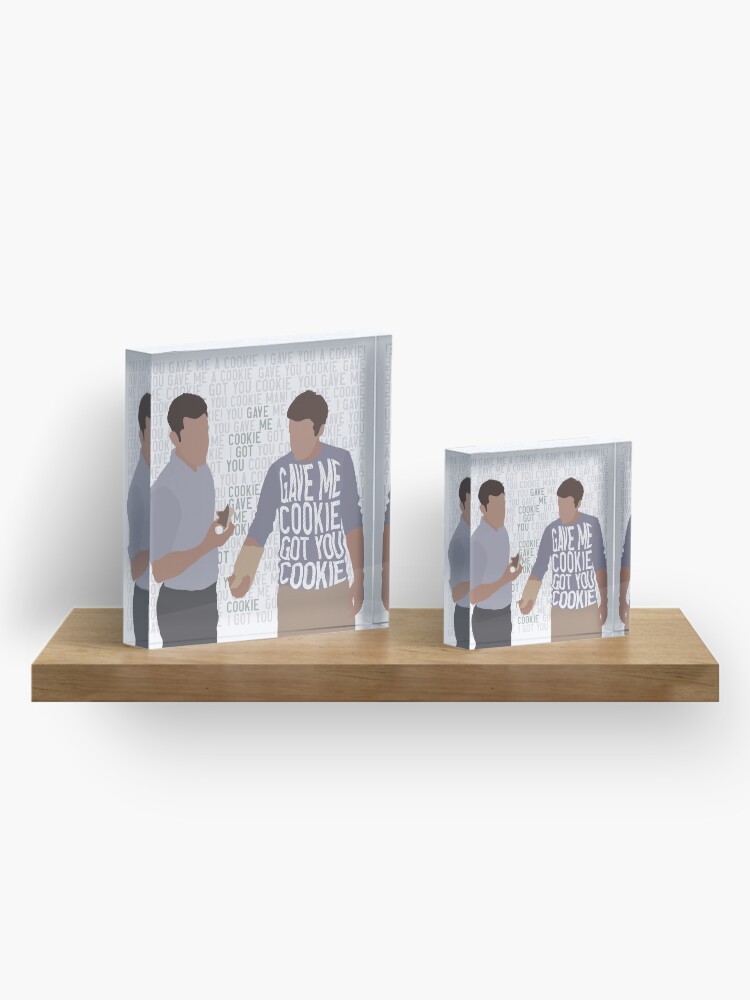 Alternate view of Got me cookie, got you cookie Acrylic Block