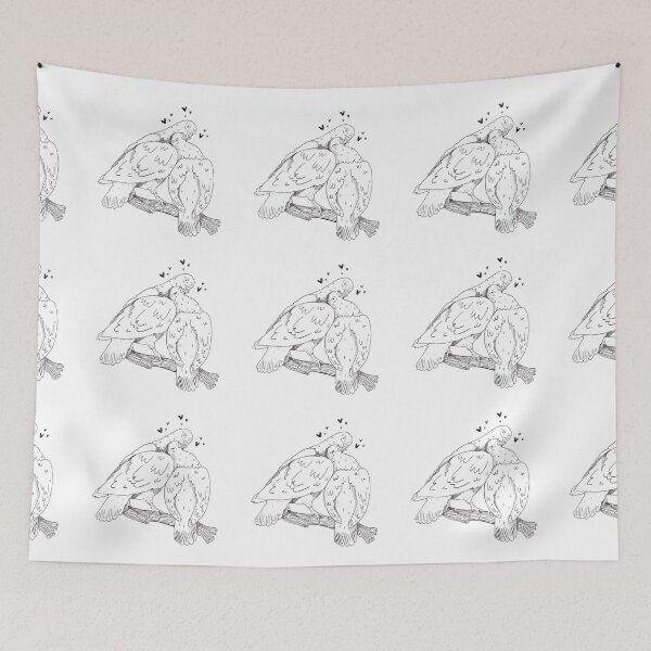Item preview, Pigeons cuddle  designed and sold by rgam.