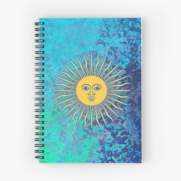 Item preview, Retro Hippie Sun Blue Paint designed and sold by Natasha Rolfe.