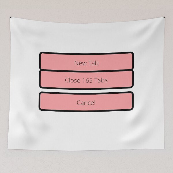Item preview, Overthinking- close all tabs (pink) designed and sold by Bonicrazypeople.