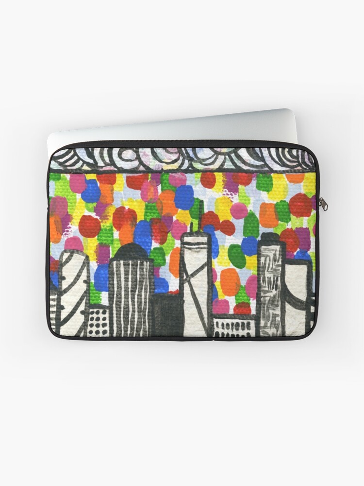 Thumbnail 1 of 2, Laptop Sleeve, Neural Rain designed and sold by MadelineDillner.