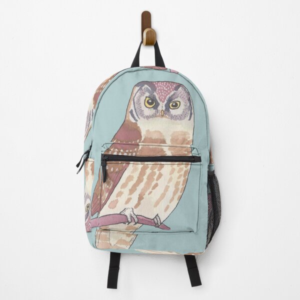 Item preview, Boreal Owl bird species watercolor art designed and sold by TheWaterBirds.