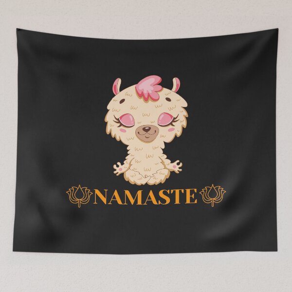 Item preview, Namaste - Lotus Position - Llama Style designed and sold by OliOuterBrands.