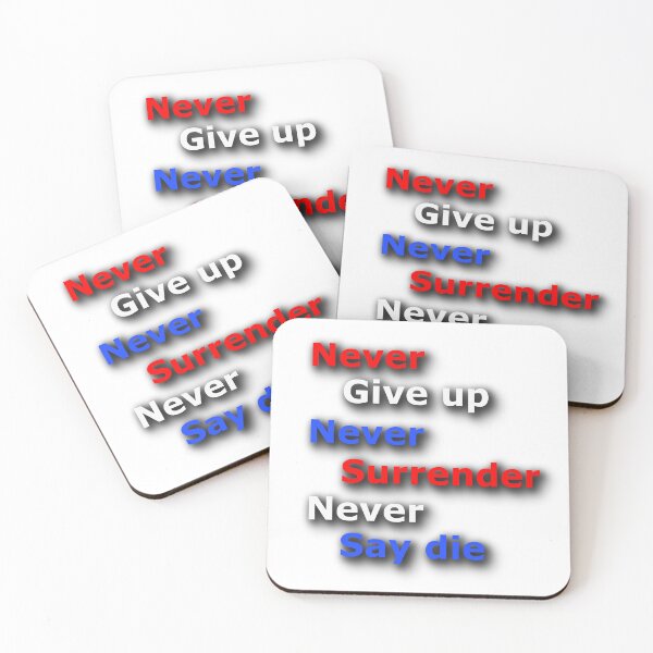 Item preview, Never Give Up (LT) designed and sold by OleKurmudgeon.