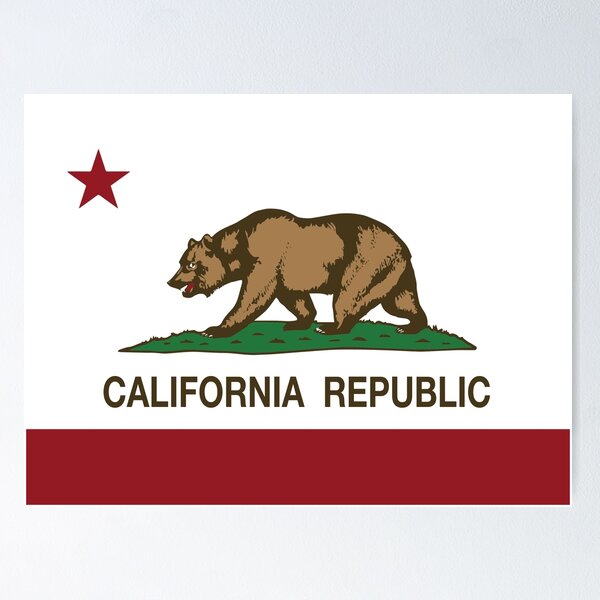 Vista previa del artículo con la obra «Bandera de la República de California», diseñado y vendido por NorCal.