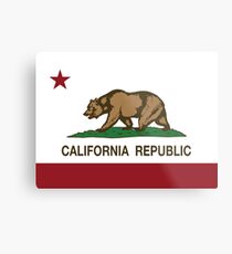 Republik Kalifornien Flagge Metallbild