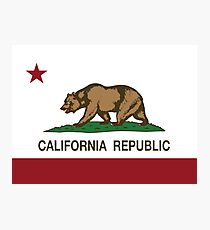 California Republic Flag Photographic Print
