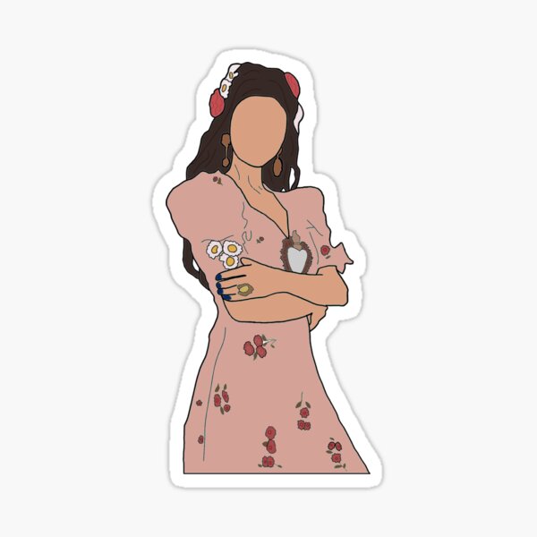 selena gomez drawing "at once" Sticker