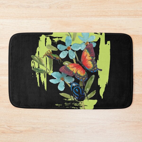Item preview, Colorful Native Wildflowers With Beetle and Butterfly Design designed and sold by EarthArtDesigns.