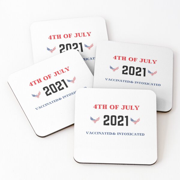 Item preview, Vaccinated & Intoxicated 4th of july 2021 Gifts Holidays Independence Day designed and sold by sichaz.