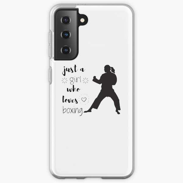 Just a girl who loves Boxing Fitted T-Shirt Samsung Galaxy Soft Case