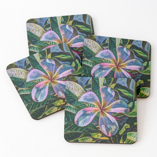Item preview, Rainbow Plumeria designed and sold by Fire Angel Creations.