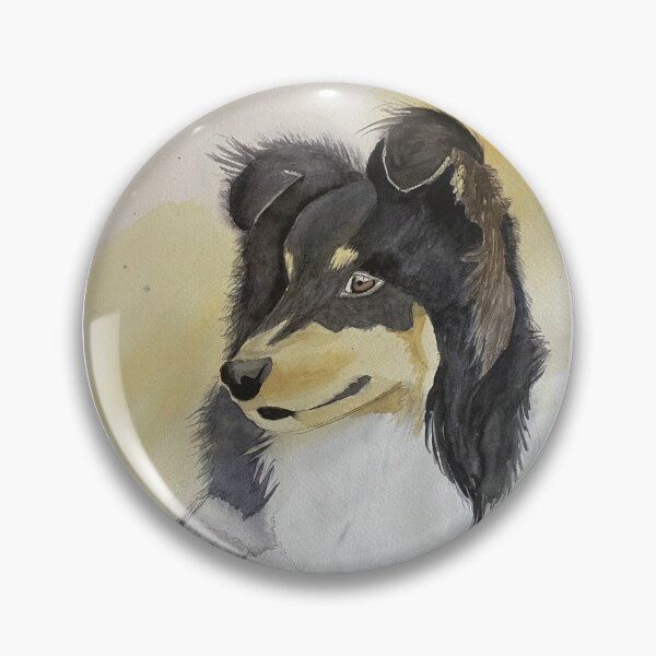 Item preview, perro ovejero australiano acuarela designed and sold by LiliDN.